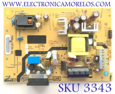 FUENTE PARA MONITOR EMACHINES / NUMERO DE PARTE 750X10732A / PWB-1073A-02 / TAI-404F / MODELO E17T6W